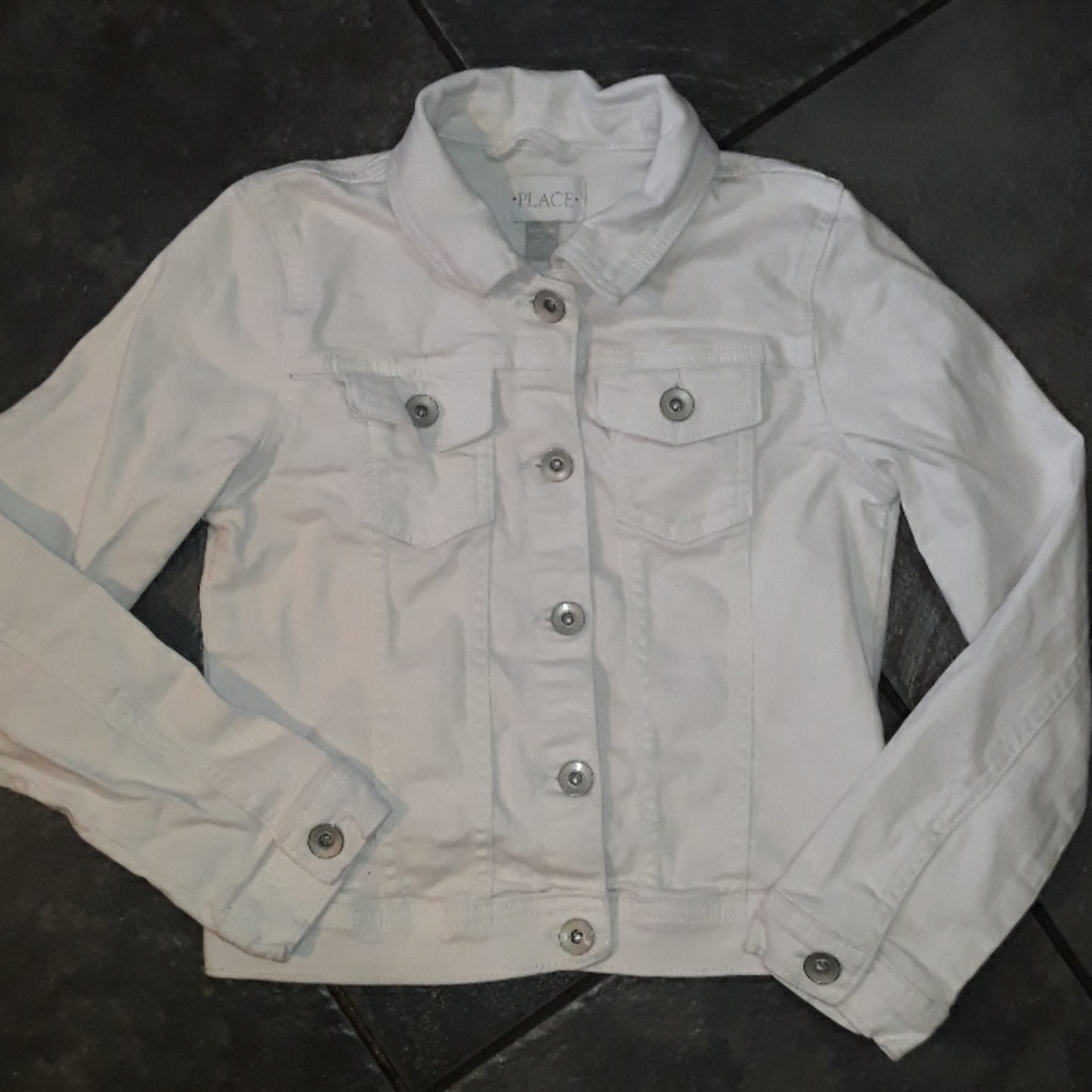 White Jean Jacket for girls TCP stretchy light